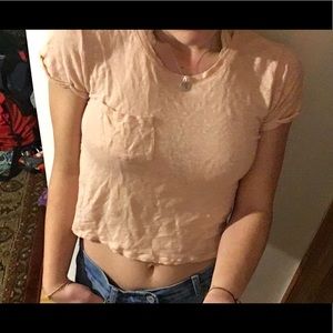 Coral Crop Top